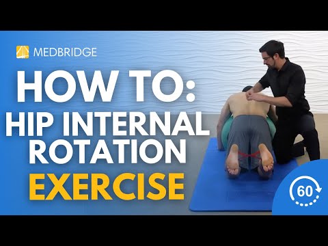 Demonstration: Hip Internal Rotation - Jared Vagy | MedBridge