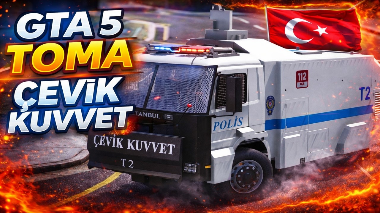 GTA 5 Gerçek Türk Polisi TOMA Modu! | LSPDFR Çevik Kuvvet Aracı