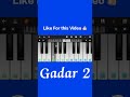 Udja Kale Kauwa||Gadar 2|| Song piano tutorial #viral #youtubeshorts