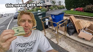 Trash Picking RICH Beach Side Town!