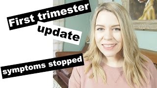 MY SYMPTOMS HAVE DISAPPEARED | 9-12 week pregnancy update | Kate+