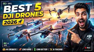 Best DJI Drones 2026 | Top 5 Fastest & Most Powerful Camera Drones