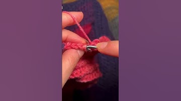 Back loop single crochet tutorial #shorts #crochet