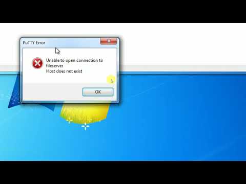 Putty Troubleshooting 