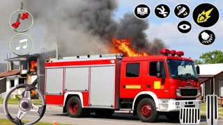 Emergency Rescue Fire Truck simulator 3D game (Android gameplay)  screenshot 5