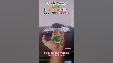 How To Create Grass In Blender Using Geometry nodes | #shorts #blender #edit  #shortsfeed