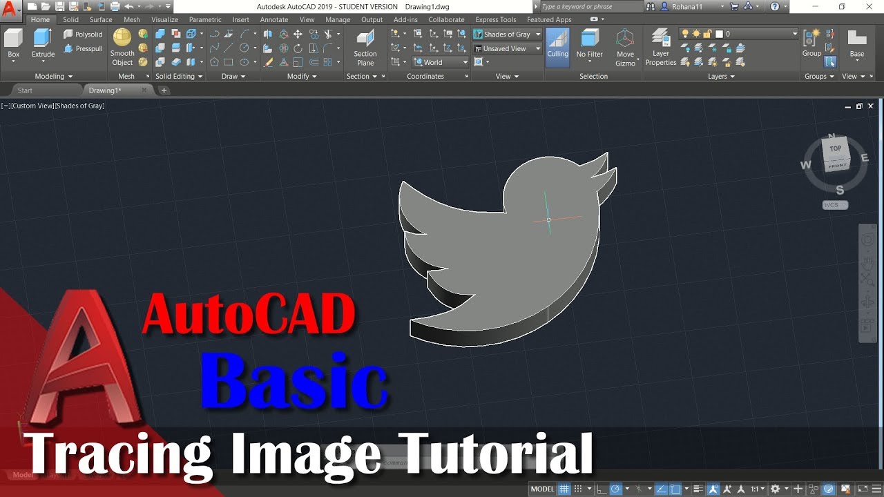 AutoCAD How To Tracing Image Tutorial For Beginner