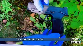 Prosecutors outline how gun involved in Motel 6 murder was found in fifth day of Taylor trial