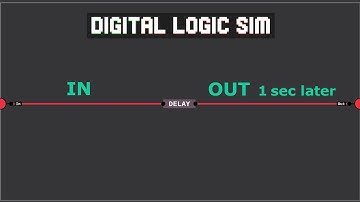 Digital Logic Sim - How to make a delay #digitallogic