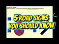 " 5 Road Signs You Should Know"
