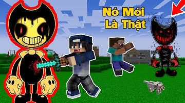 BENDY BIẾT BIẾN HÌNH HẠI NGƯỜI TRONG MINECRAFT | LÀM SAO BQTHANH VÀ BÉ NOOB ĐÃ TIÊU DIỆT ĐƯỢC HẮN 😱