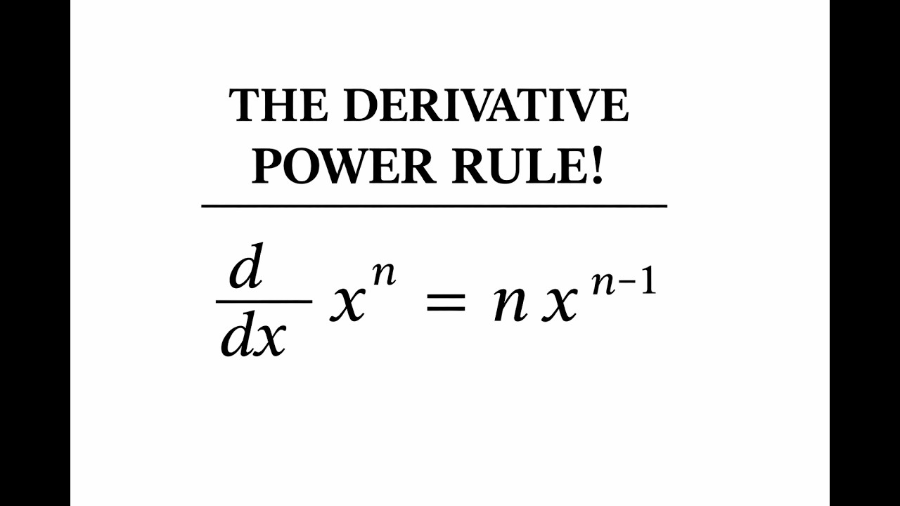 Derivatives with the power rule! - tripleAmath