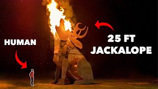 Building Burning a 25 FT JACKALOPE Maker Camp Event in Upstate New York