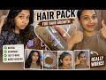 My favorite affordable hair pack for smooth and healthy hair!! trending #fyp #hairpack #haircare