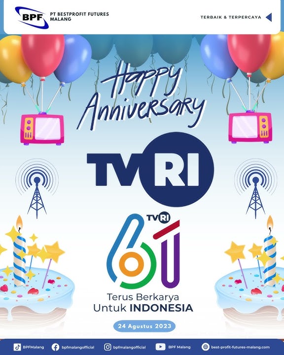 Selamat Ulang Tahun TVRI ke-61 tahun