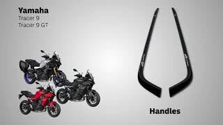 LabelBike® STICKERS 3D in GEL compatible Handles for Yamaha Tracer 9 - Tracer 9 GT