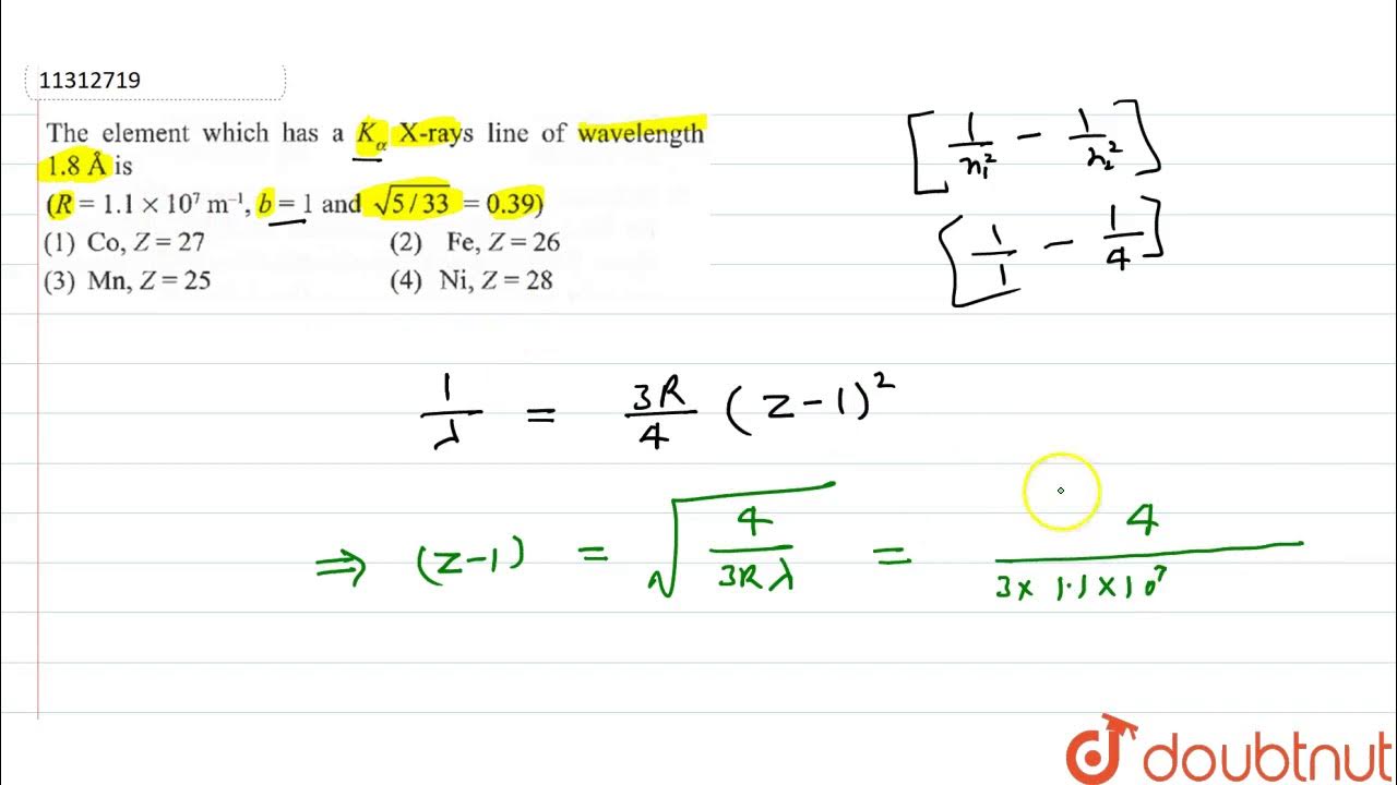 The element which has a `K_(alpha)` Xrays line of wavelength `1.8 ` is