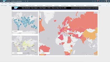 SAP Analytics Cloud live connection to SAP BW - Geo Analysis