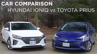 Car Comparison | Hyundai Ioniq vs Toyota Prius | Driving.ca