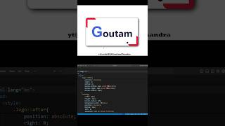 Creating a logo using #html #css || #coding #youtube #youtubeshorts #shorts #shortvideo #feedshorts