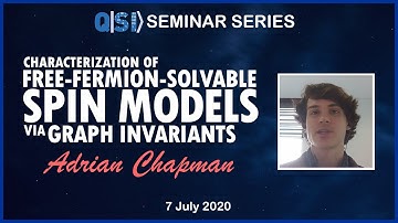 QSI Seminar: Dr Adrian Chapman, USyd, Characterization of free-fermion-solvable spin models 07/07/20