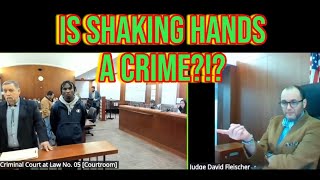 Details Shaking Hands is NOT a CRIME! Judge Fleischer Finds NO PROBABLE CAUSE in FLIMSY Case! Update