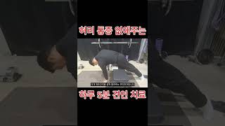 허리 통증 없애주는 하루 5분 견인 치료 #허리통증 #허리디스크 #허리견인치료