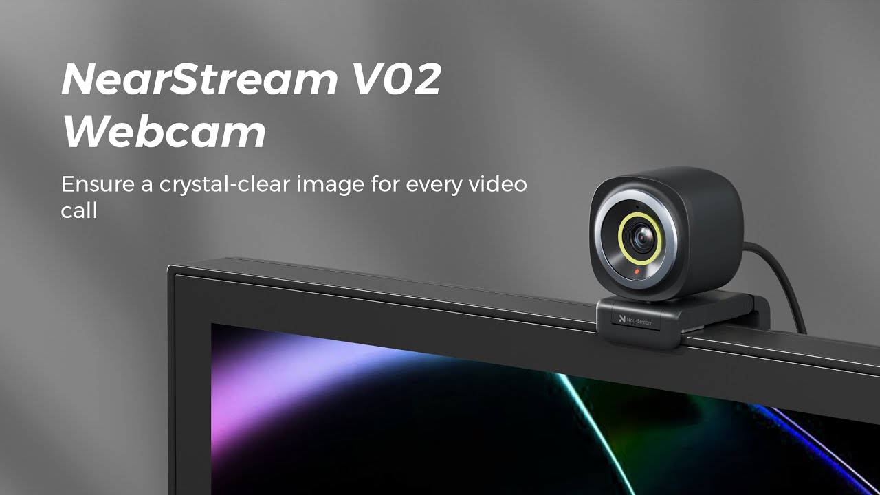 Webcam NearStream 1080p 60fps Con Microfono - Autofocus, Riduzione Rumore, USB Plug And Play, Compatta