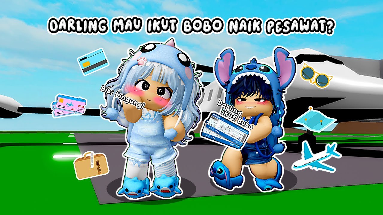 BIBI DIAJAK BOBO NAIK PESAWAT SELAMA 24 JAM || BROOKHAVEN RP 🏡 ROBLOX INDONESIA