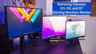Samsung Odyssey G3, G5, and G7 Gaming Monitors Review