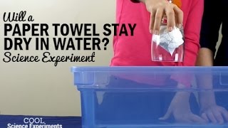 How to Keep a Paper Towel Dry Under Water