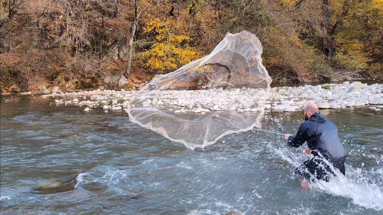 ხრამული არაგვზე სასროლი ბადით