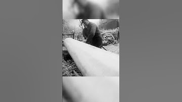 Turning a Heavy Oak Log with Human Power Only!