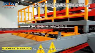 3-8mm Automatic wire mesh welding machine with automatic mesh falling system panel and roll mesh
