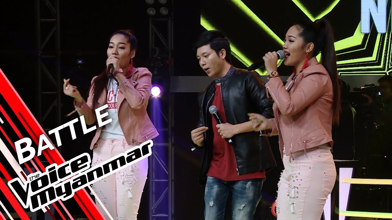 Hpong Hpong VS Twins Star: ဦးဘညြန္႔ရဲ႕ခ်စ္ဒုကၡ/ၾကာပါတယ္ကြာ | Battle - The Voice Myanmar 2019