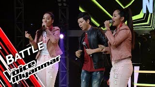 Download lagu Hpong Hpong VS Twins Star: UBaNyuntYaeChitDoteKha/KyarParDal Kawar| Battle - The Voice Myanmar 2019
