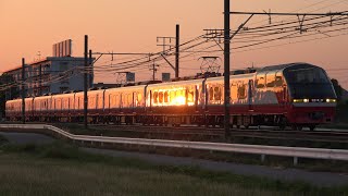 夕暮れ時を爆走！名鉄1200系+1800系 1012F+1805F (検査明け編成 特急豊橋行き) 宇頭付近高速通過