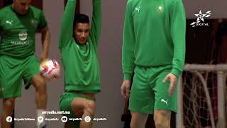 🎥| الحصة التدريبية الأخيرة ل المنتخب الوطني قبل مواجهة منتخب ليبيا