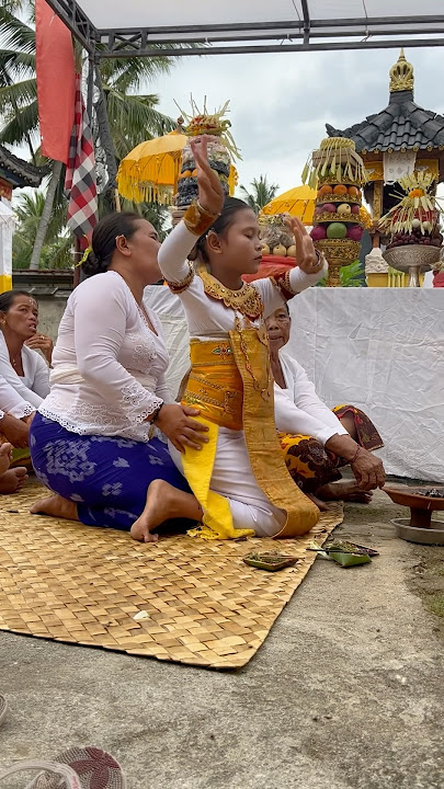 Sanghyang Dedari #shorts #sanghyang #taksubali #culture #trancedance #sacreddance #bali #ritual