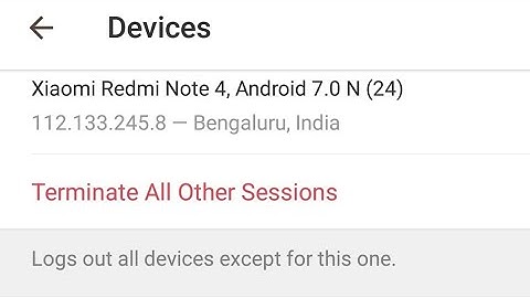 How to see Telegram account active sessions