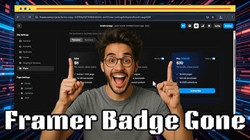 How To Remove Made in Framer Badge on Framer Website - Quick Tutorial