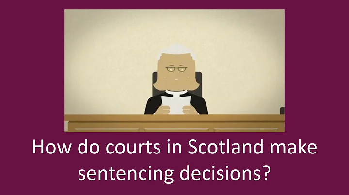 How do courts in Scotland make sentencing decisions?