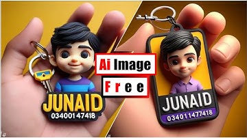 How to create 3D AI key-chain image | Free ai image generator | Ai image generator