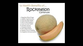 10 Health Benefits of Rockmelon