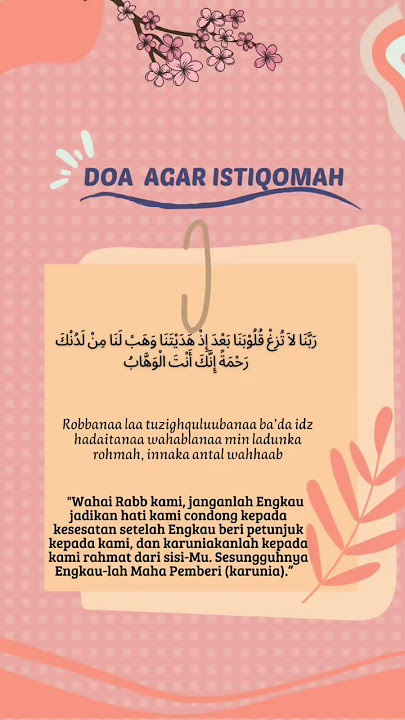 Doa Agar Istiqomah #shorts #storyislami #islam #sholawat #doa #storywa