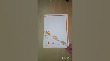 Easy border design/creative front Page idea #viralvideo#frontpagedesignforassignment #domsbrush