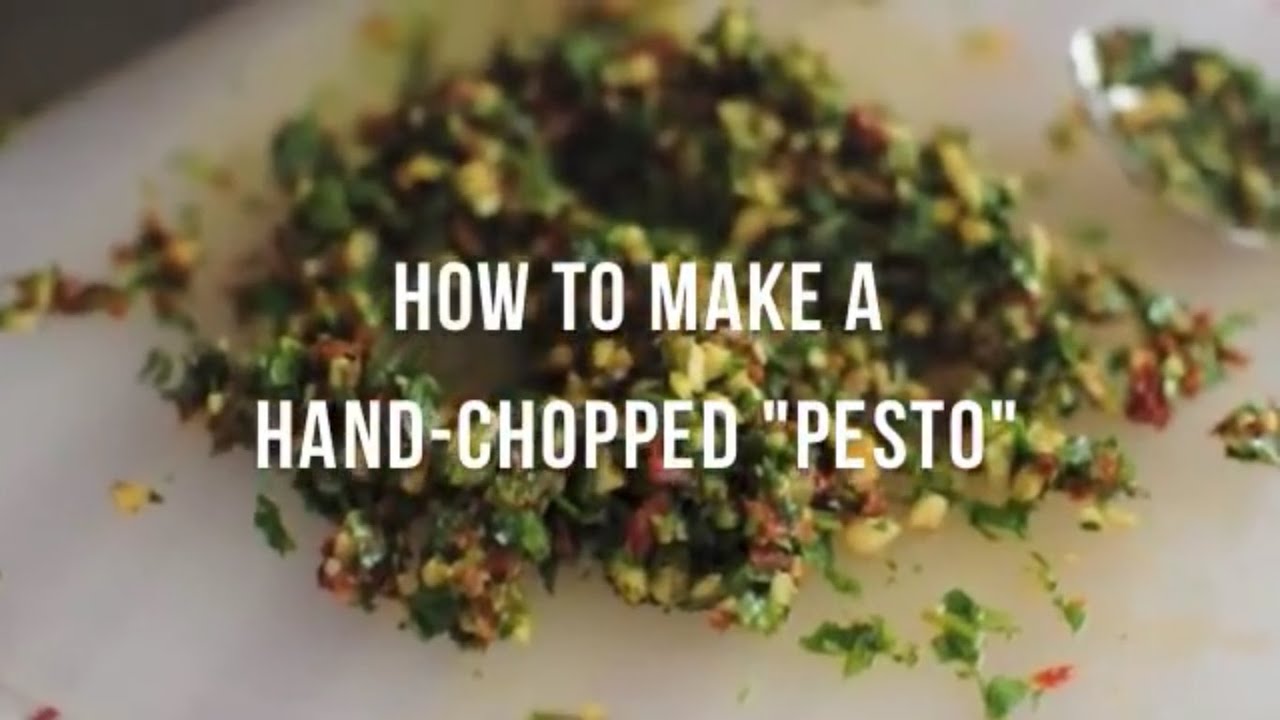 How to Make a Hand-Chopped Pesto | @cooksmarts