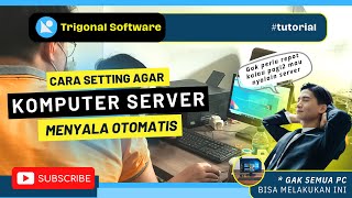 Cara Mudah Setting PC Server Agar Menyala Otomatis di Waktu Tertentu #tips #server #lifehacks