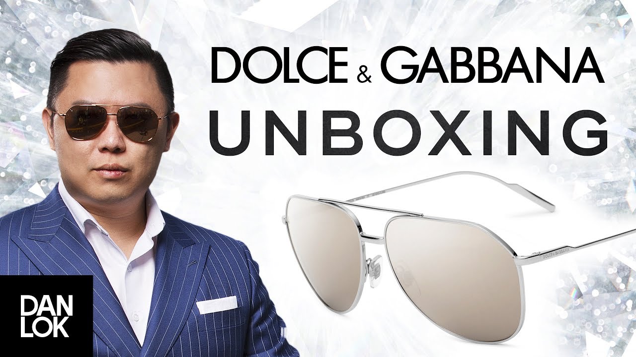 Gold Edition Dolce & Gabbana Sunglasses Unboxing - YouTube