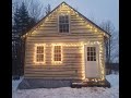 First Fire in the Off Grid Cabin Wood Stove & Merry Christmas Happy Holidays Wishes from us to you.